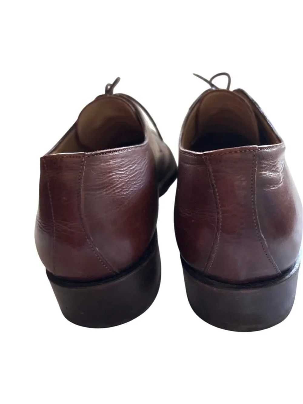 Bragano Mens Leather Brown Dress Shoes Made In Italy Size 11 M